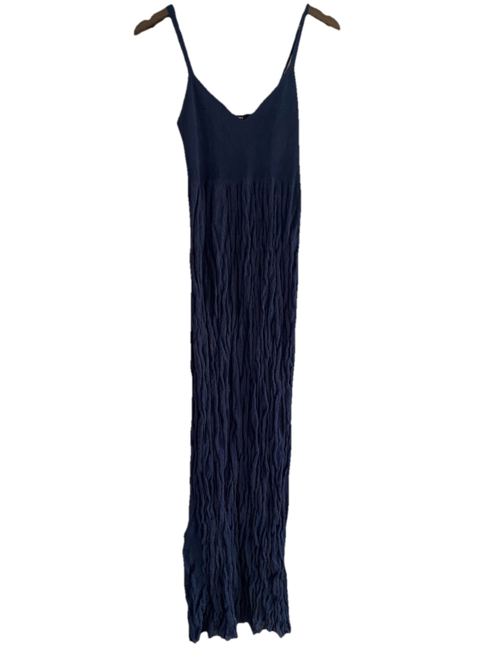 Theory Blue Crinkle Maxi Dress Women’s Size P (XS)